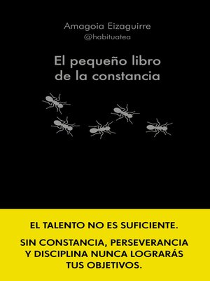 cover image of El pequeño libro de la constancia